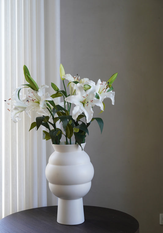 White Lily Flower Bouquet