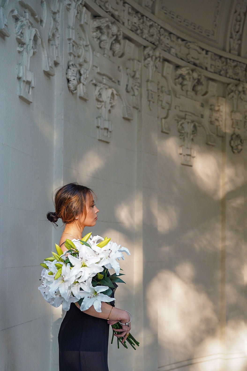 White Lily Flower Bouquet
